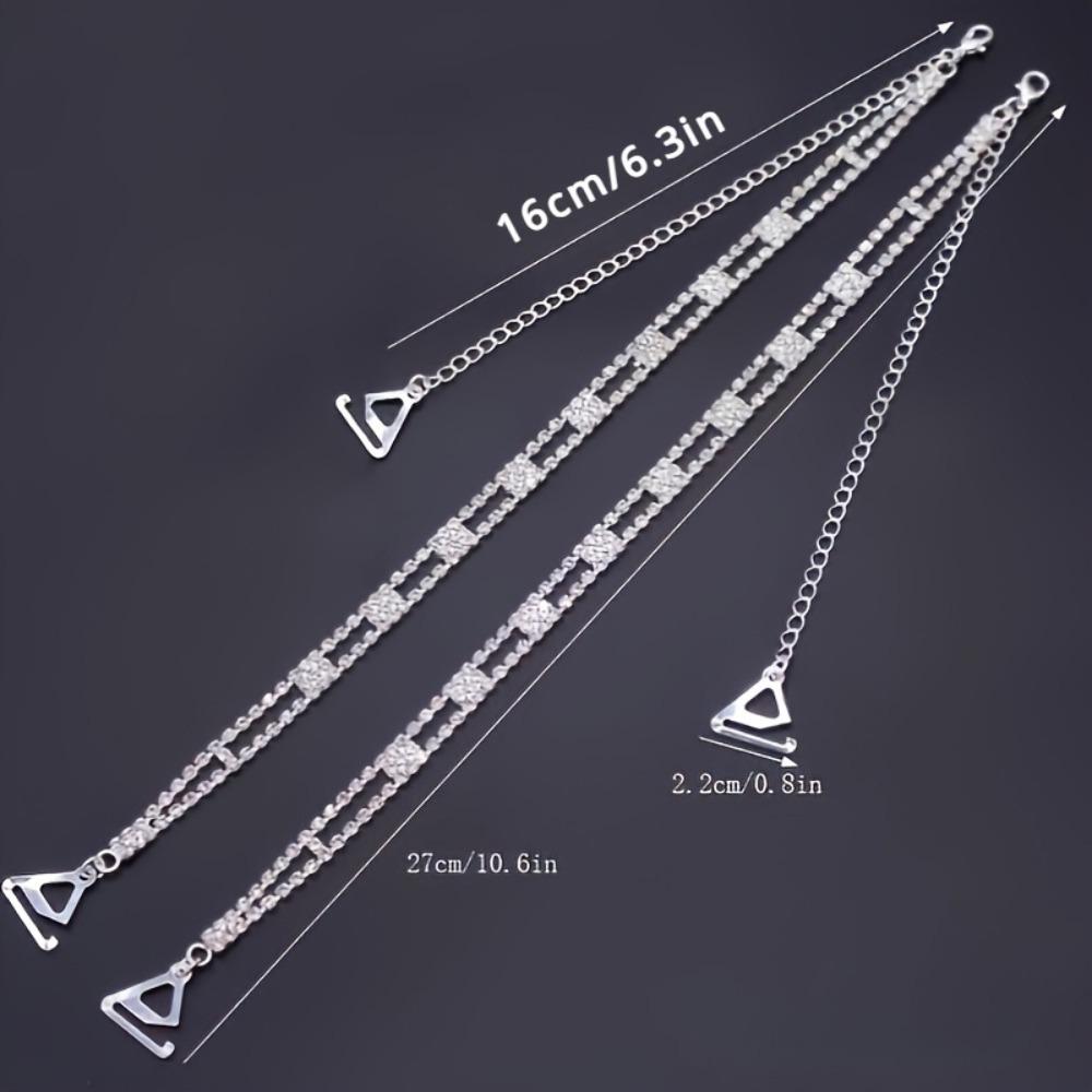 Ein luxuriöser, verstellbarer BH-Träger mit einem dezenten, transparenten Design, perfekt für schulterfreie Outfits