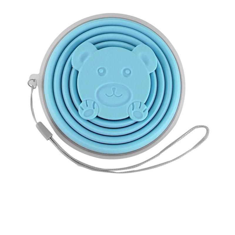 Folding Cup 180ml Food Grade Silicone Water Cup Portable Silicone Retractable Environmental Friendly Drinkware