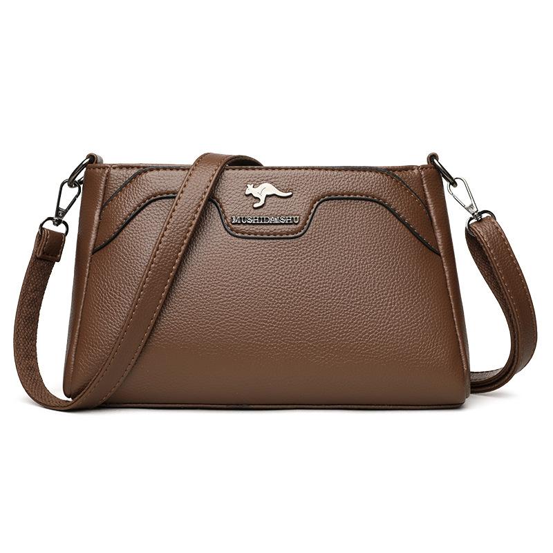 PU Middle-aged Mother Bag Women's Shoulder Crossbody Small Square Bag