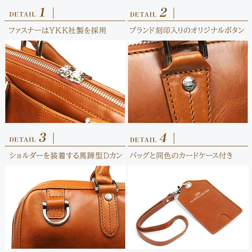 Joya 2-way Single Briefcase in Saddle Leather, Navy J4201
