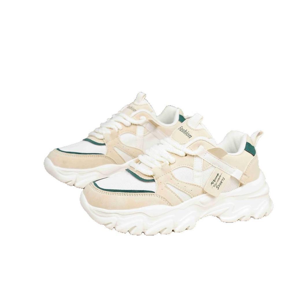 Unisex Casual Leather Platform Sneakers - 2025 Autumn Thick Sole