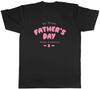 Personalised My First Father's Day Pink Mens T-Shirt Tee Gift Top