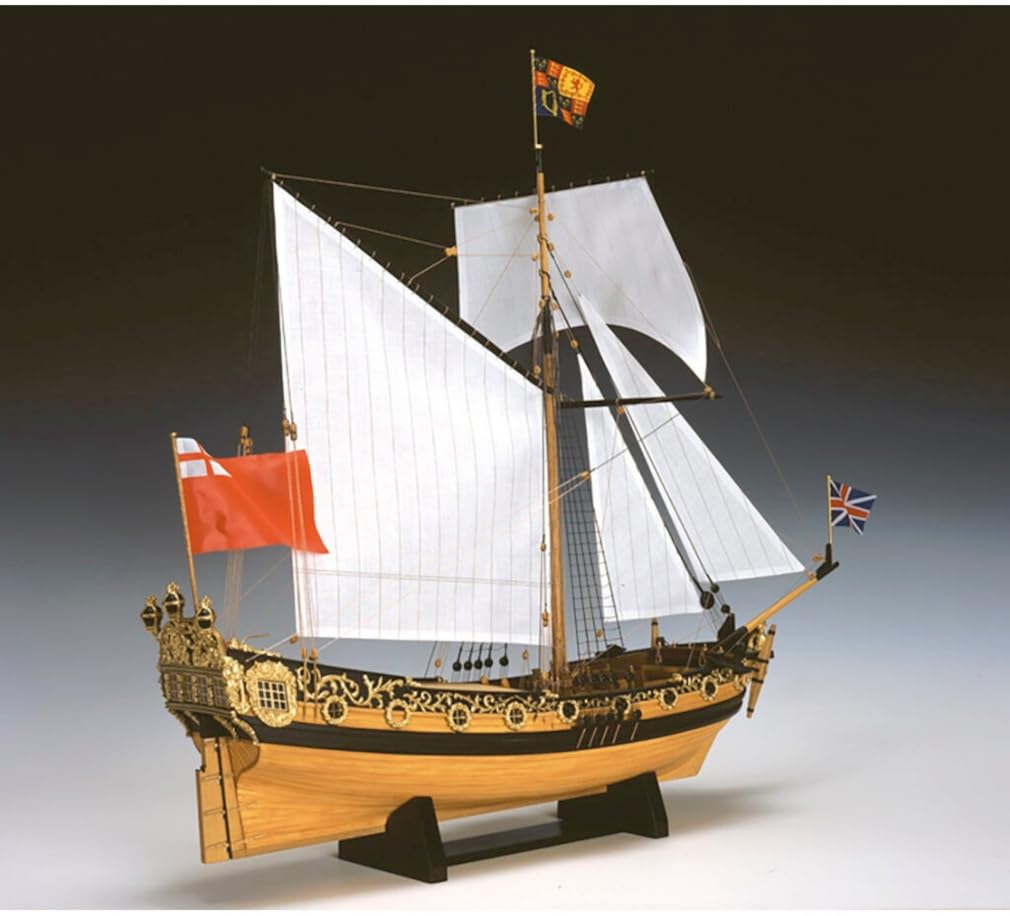 Woody Joe 1/64 Charles Yacht Wooden Model Assembly Kit (Ship)