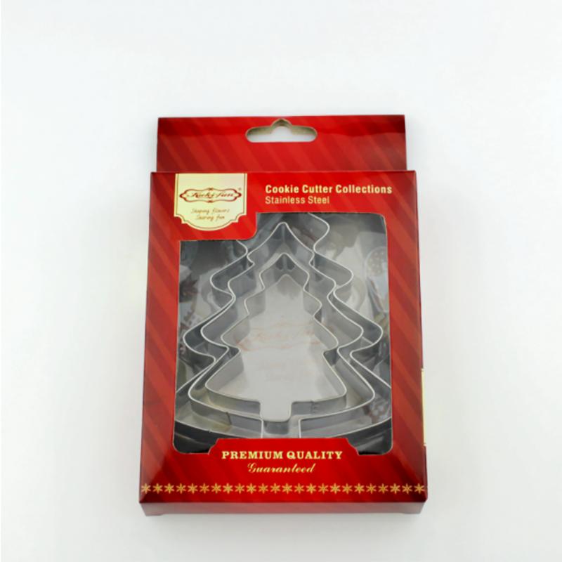 Christmas Cookie Cutters Stainless Steel Snow Form Biscuit Mold DIY Fondant Chocolate Cake Decorating Tools