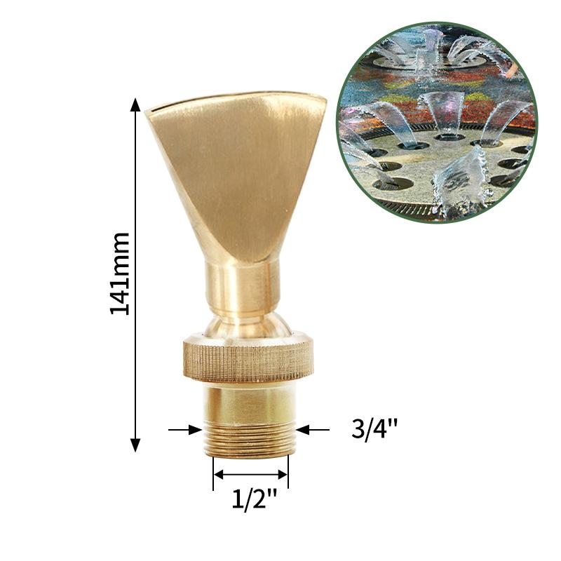 Pool Decorative Fountain Nozzle Water Fountain Stainless Steel Brass Sprinkler Fountain Nozzle Outdoor Decorative Water Fountain