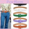 Womens Pu Leather Belt With Pin Buckle For Casual Office Wear