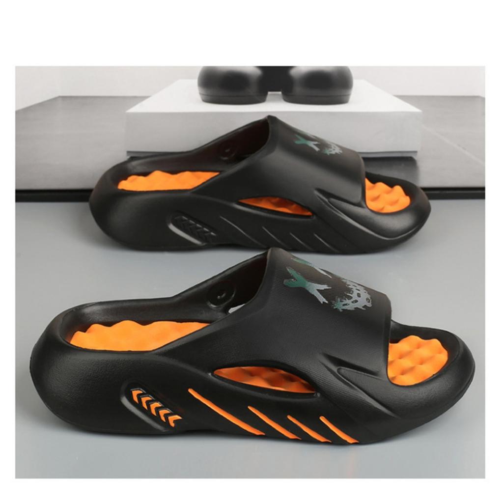 Slippers Men's Summer Home Indoor, Foot Massage Flip-flops Outside Wear Non-slip Fashion Sports Large Size Beach A Word Drag