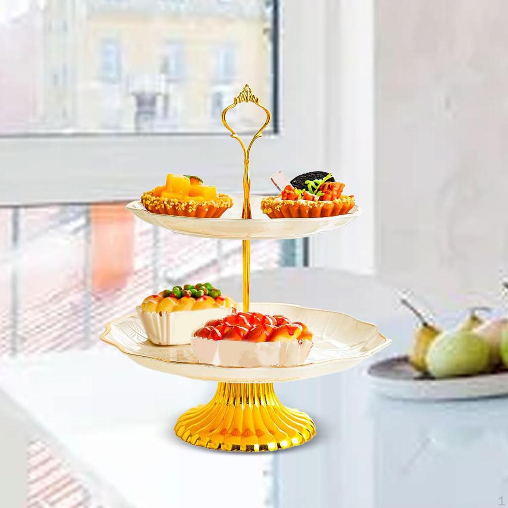 Cupcake-Ständer, Kekstablett, Dessert-, Obst-, Süßigkeiten-Display-Teller, eleganter Kuchen für