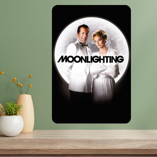 Moonlighting Classic TV Show Metal Poster Sign 20x30cm(7.8x11.8inch)