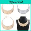 Übertriebener Metall-Choker mit Wasserwellenkette für Modebegeisterte