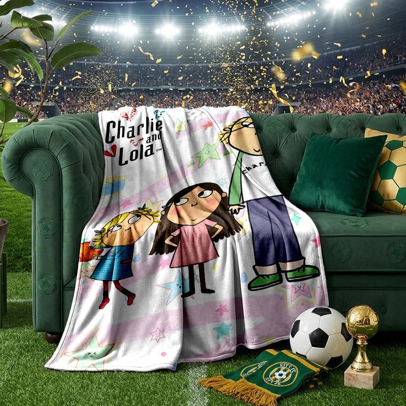 Lola Adventure Throws Blanket Flannel Blankets Plush for Couch Bed Gifts for Men Women Travel Picnic Blanket Christmas Fan Gifts