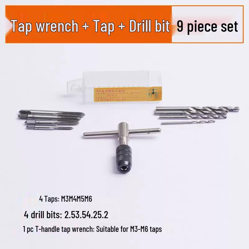 Metric & Imperial Tap and Die Set with Hand Reamer & Tap Holder – Comprehensive Threading Tool Kit.