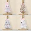 Plush Bunny Keychain Cute Cartoon Rabbit Bag Charm With Pp Cotton Filling For Girls And Kids
