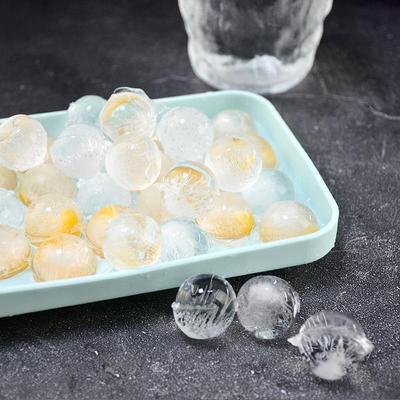 25-Hole Silicone Ice Cube Tray - Easy Release Round Ball Mold for Household Use