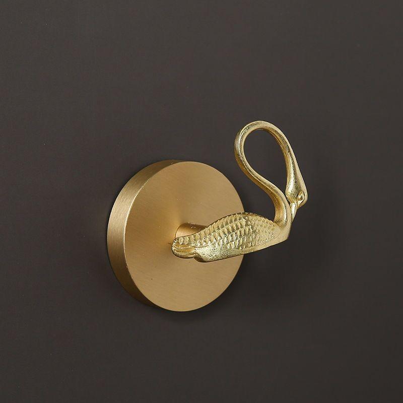 Leaf Ginkgo Brass Angel Bird Dragonfly Wall Hook With Adhesive For Door Decor