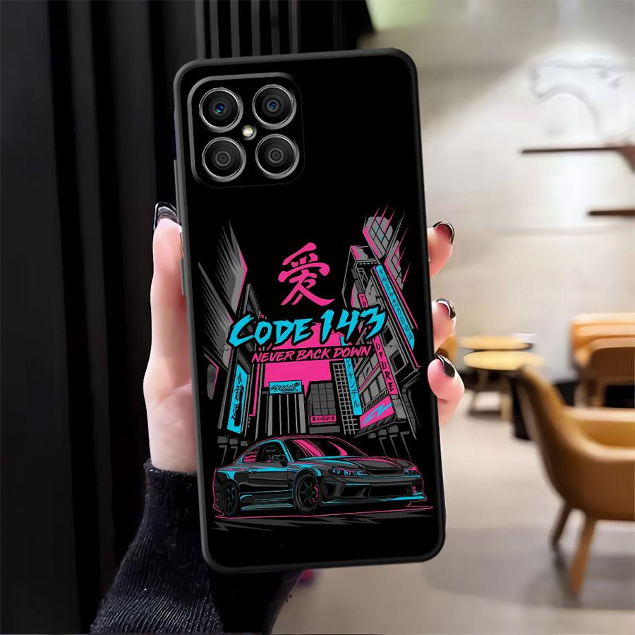 

Case for Honor X9a 90 8X X8 X6 X7 Magic5Lite 70 X5b 200 400 Lite Funda Phone Cover Japanese Drift Car Honor 200 Lite