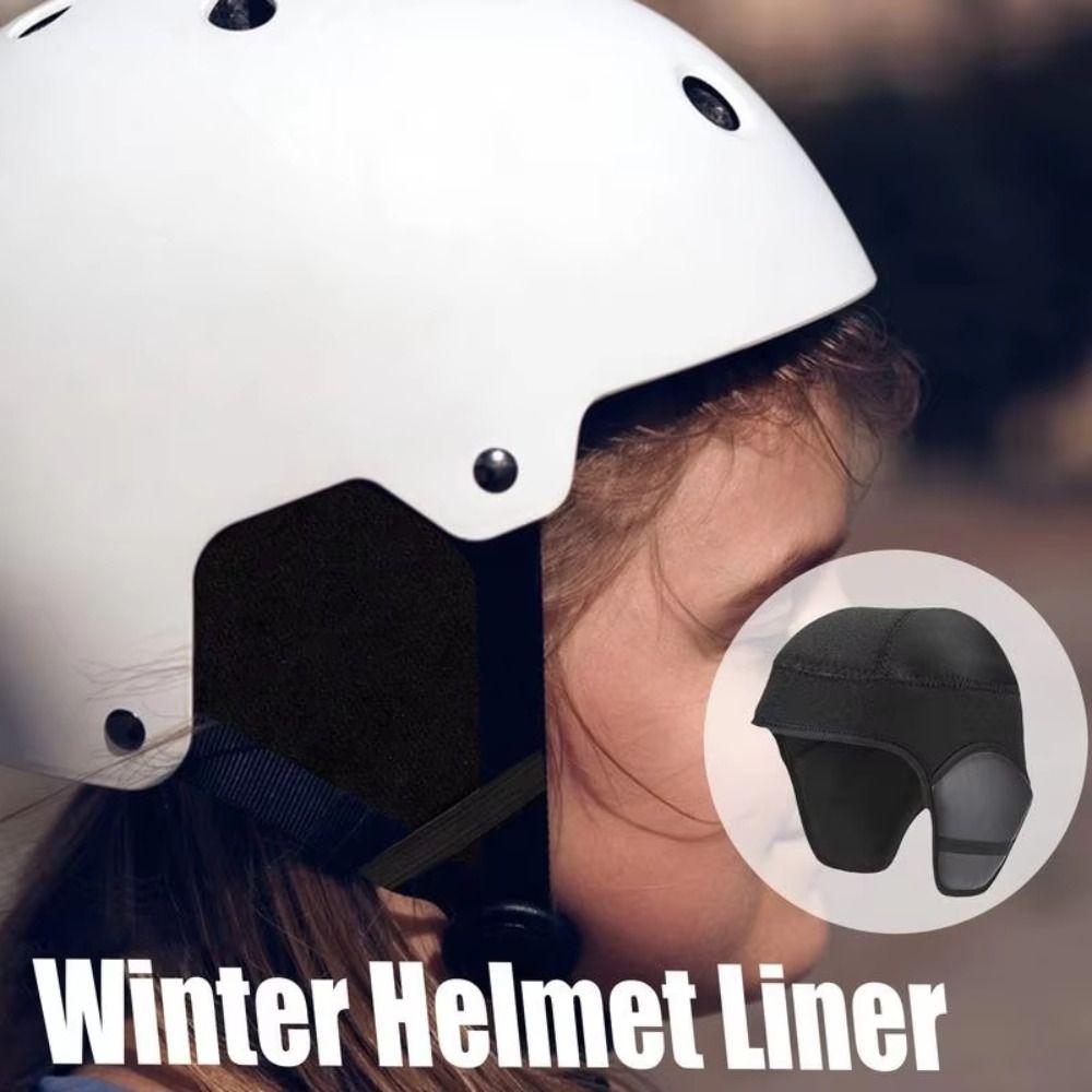 Comfortable Electric Motorcycle Helmet Liner Windproof Motorbike Helmet Liner Motorcycle Riding