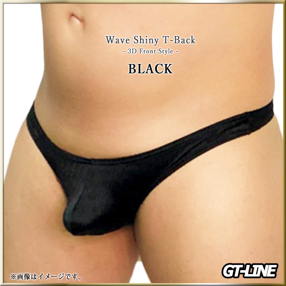 GTLINE Favolic Wave Shiny Sparkly 3D Ice for a Bulge and Perky Perfect for Muscle Men Men's T-Back, High-Cut, High-Leg, Design, Quick-Drying, Dry-Fit,
