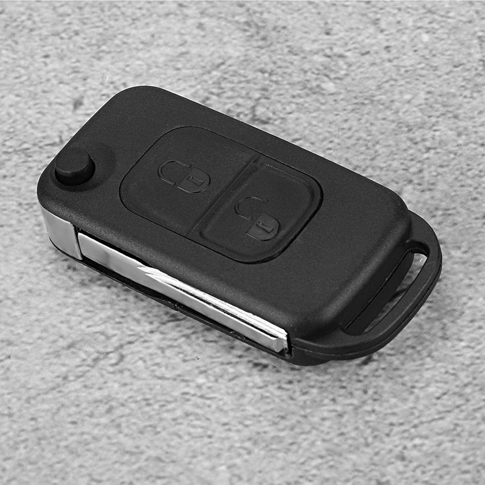 Key Housing 2 Buttons with Uncut Blade Blank for Mercedes-Benz A C E S W168 W202