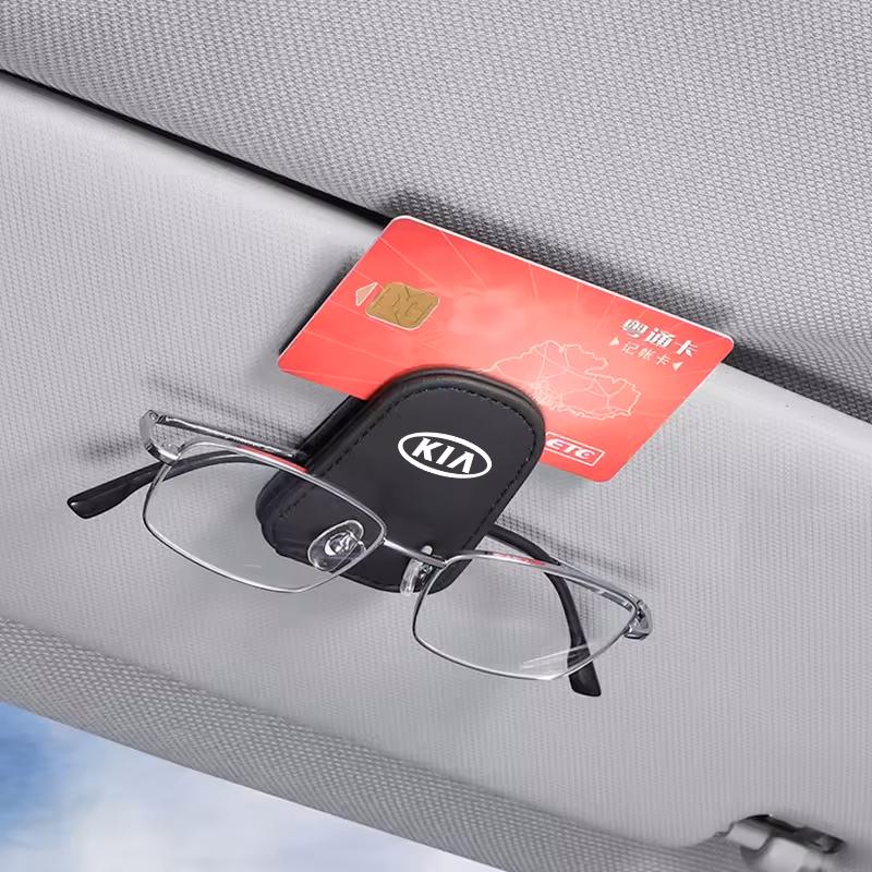Car Eyeglass Holder Glasses Storage Clip Auto Sunglasses Accessories For Kia Morning Picanto Rio Stonic Sportage Ceed Optima For  VU8