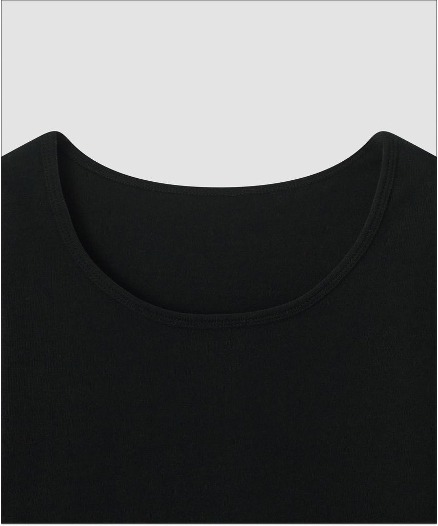 Deolil Lay Scoop Neck T-Black