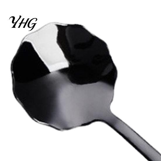 Modern Tableware for Desserts 304 Stainless Steel Lace Dessert Spoon, Coffee Stirring Spoon Elegant Gift Spoons Friends Kids, Metal Teaspoon