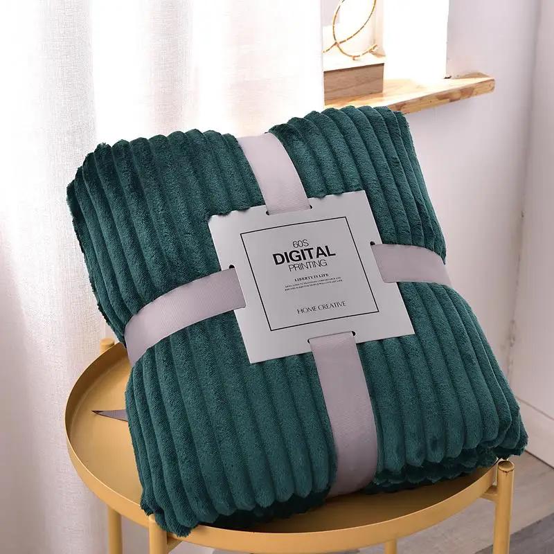 

1 шт. Пушистое коралловое одеяло с кондиционером, фланелевое плюшевое удобное утолщенное и теплое мягкое плюшевое одеяло, покрывало на кровать 100x150cm