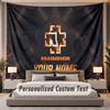 Custom Name Text Tapestry Rammstein Personalized Polyester Wall Tapestry For Bedroom And Room