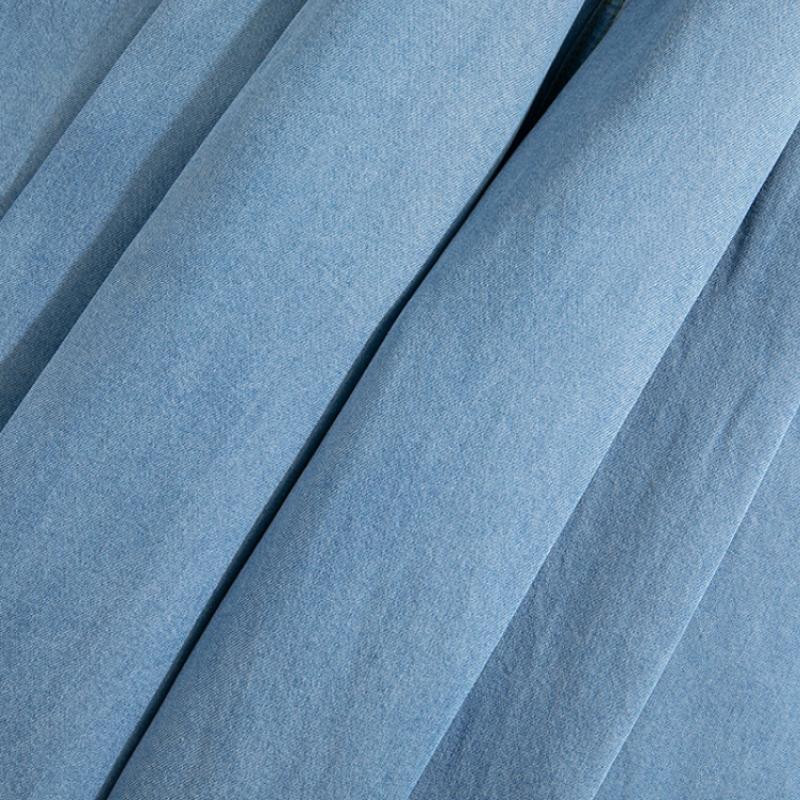 Fustă de blugi subțire de primăvară pentru femei Tencel 6/7 Pantaloni fustă cu picior lat