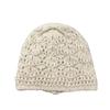 New Versatile Color Dopamine Design Hollow Knitted Hat Women's Summer Thin Breathable Face Small Baotou Hat