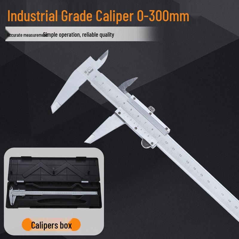 High-Precision Mini Vernier Caliper - Stainless Steel, 0-150/200/300/500/600/1000mm