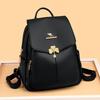 Schoolbag women's soft leather backpack, new best-selling fashionable large-capacity backpack, versatile student backpack for commuting