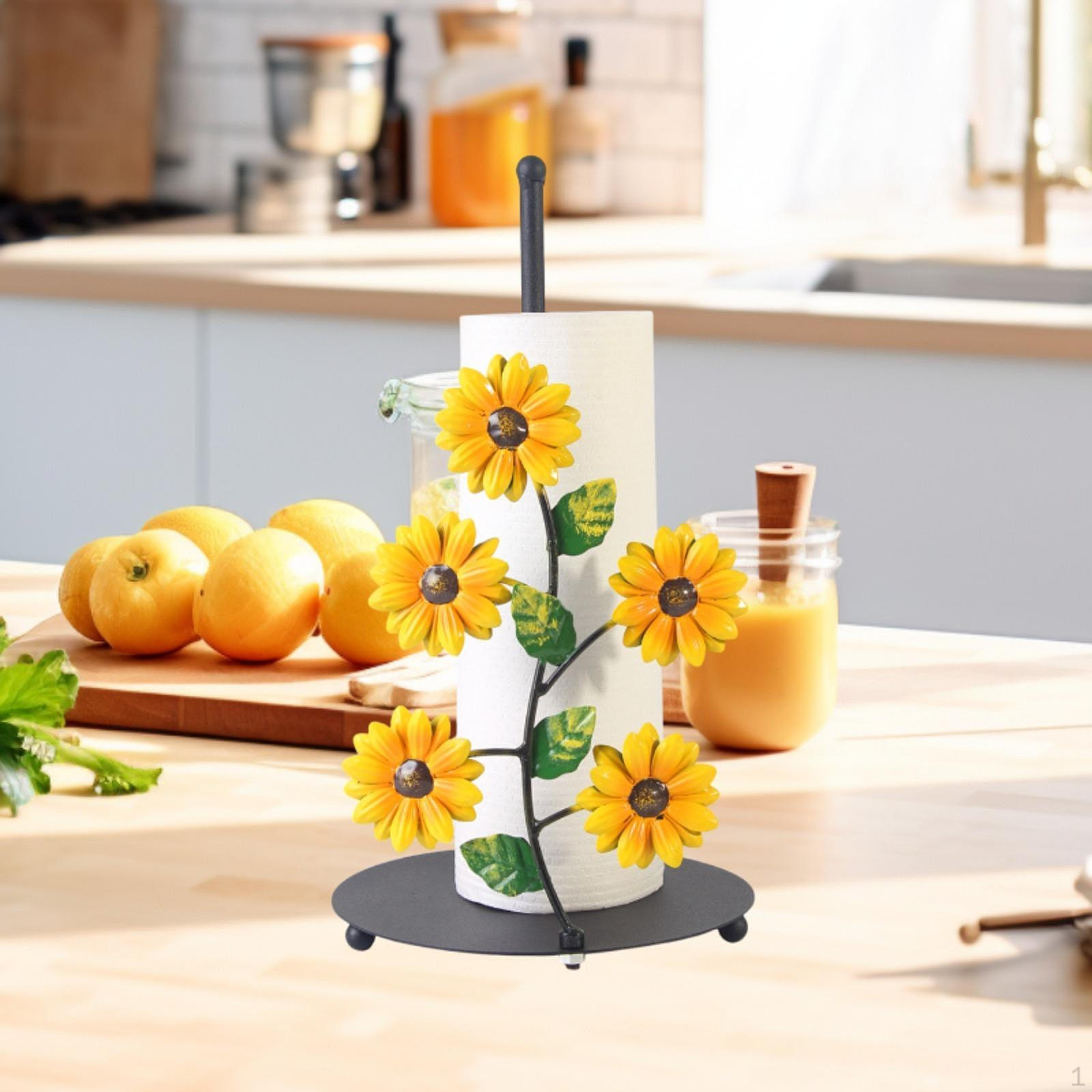 

Держатель для бумажных полотенец для домашнего использования 7x13 дюймов, отдельно стоящая подставка Yellow