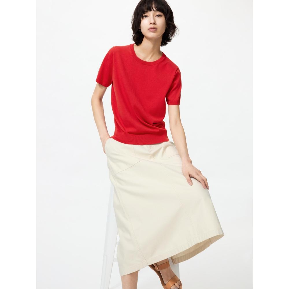 Uniqlo Japan Uv Cut Crew Neck Sweater Short Sleeve