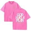 Retro Acid Wash Oversized T-shirt Front Back Bible Verse Inspirational Text Graphic Casual Daily Tops Asian Size