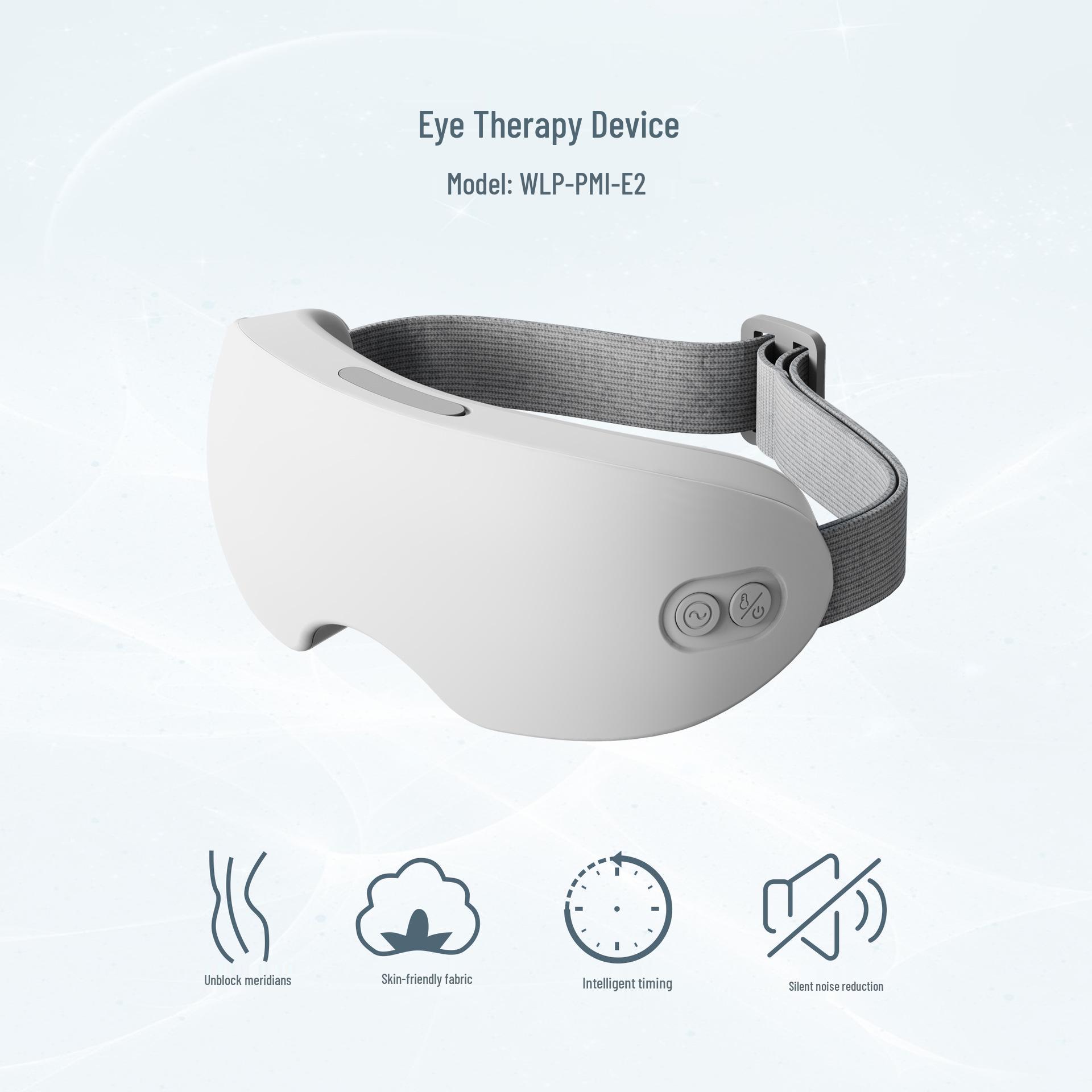 New Eye Massager: Steam Heat, Moisturizing, Portable Eye Therapy Device with Atomization & Rechargeable Features белый