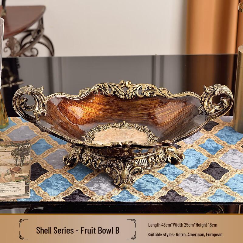 

Декоративная фруктовница в ретро-стиле из ракушек