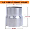 Stainless ID 3 inch to OD 3.5 inch Exhaust Adapter Reducer (3" ID to 3-1/2" OD)