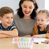 6Pcs Multipurpose Craft Glues Pen with Fine Tip Fast Drying Adhesive for Scrapbooking Card Making Holiday Decoration