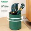 Douyin Rotating Kitchen Knife & Utensil Holder - Multifunctional Storage Rack