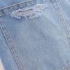 Kaslead New Women Clothes Western Style Hole Decoration Fashion High Waist Baggy Jeans 8727010