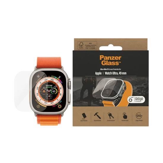 Protection D'écran Pour Apple Watch Ultra - PANZER GLASS - Verre Trempé - Résistance Aux Rayures Et Aux Chocs
