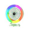 Ventilador de Mesa USB JIEBO S27 com Luzes LED Coloridas