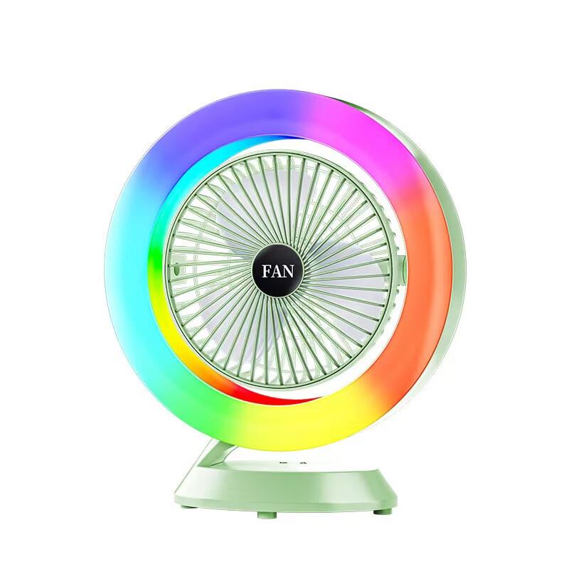 

JIEBO S27 USB Desktop Fan with Colorful LED Lights