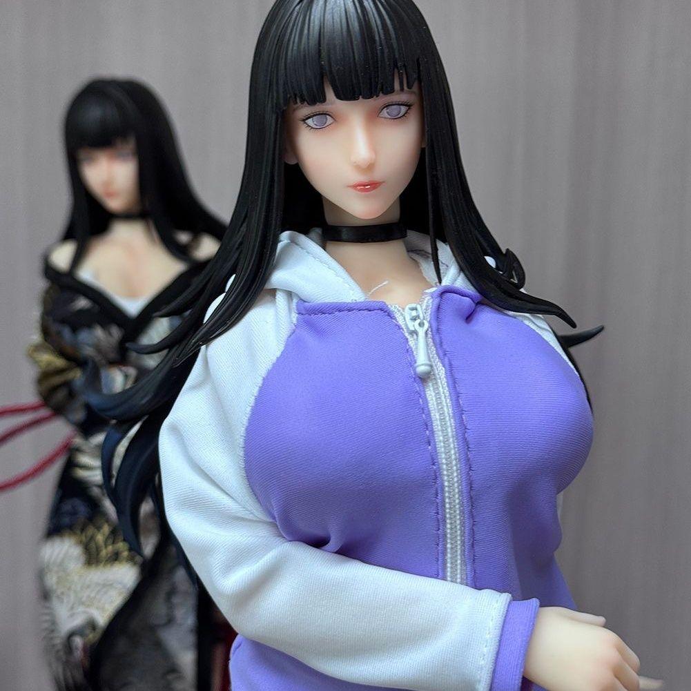 Naruto 45cm/17.71nch Anime Hinata Crown Princess Uchiha Madara Figures Clothes Can Be Replaced PVC Action Wild Battle Toys Gifts