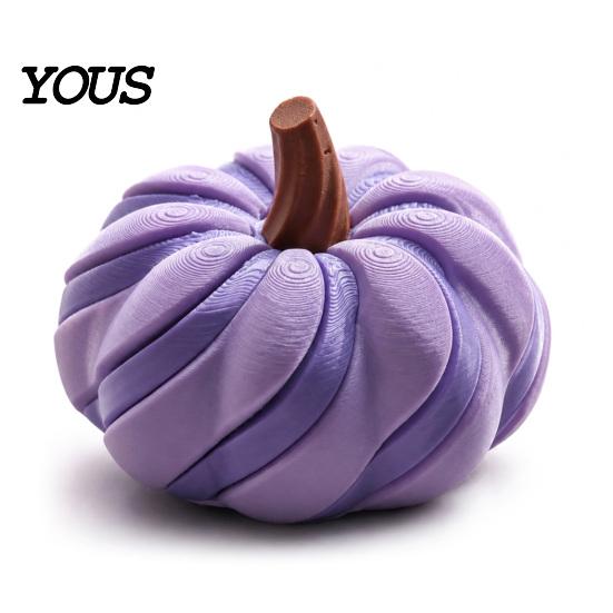Desktop Sensory Toys for Adults 3D Printed Spiral Pumpkin Fidget Toy, Decompression Hand Spinner, Creative Toy Anxiety Desk Stress Relief And