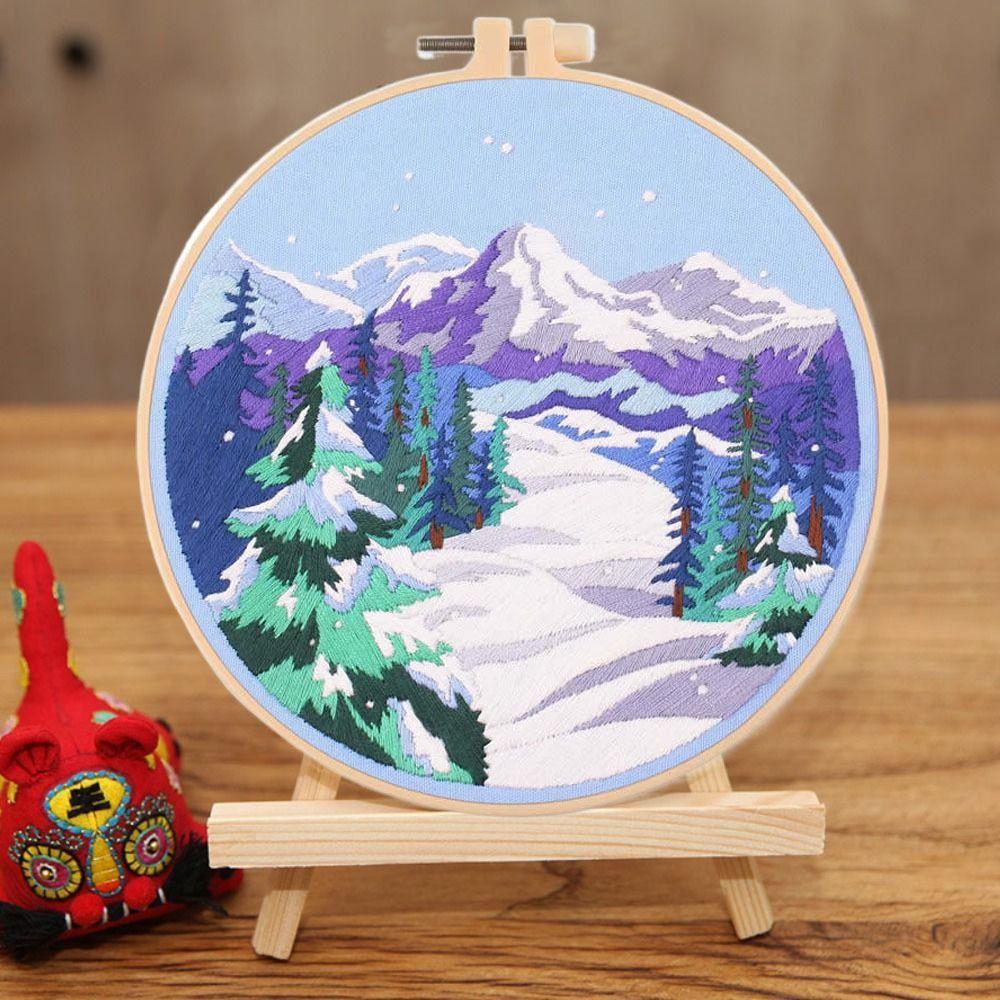 

Набор для вышивки вручную с изображением природы, набор для вышивки крестиком для взрослых Style 1