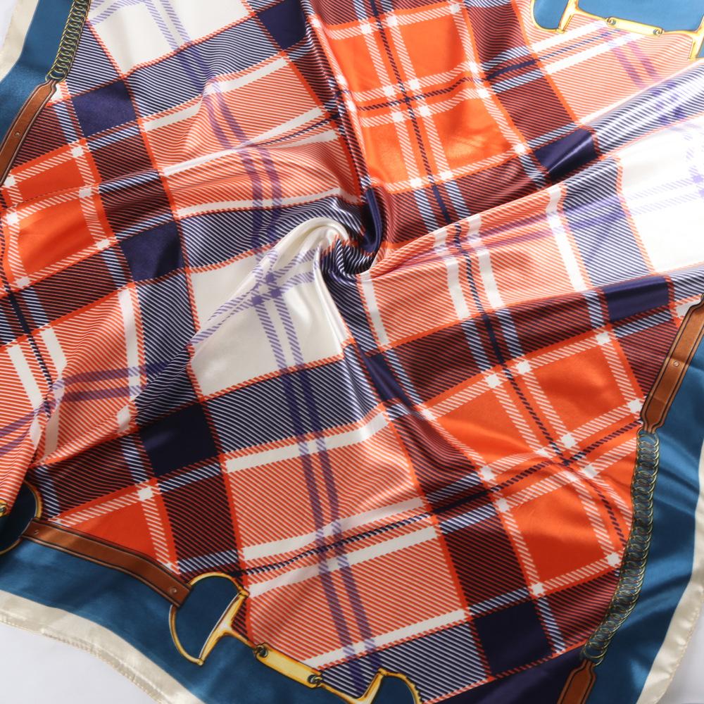 High-quality Luxurious Silk Scarves Headband Scarfs Neck Scarf For Women Chain Silk Scarf Women's Decorative Shawl