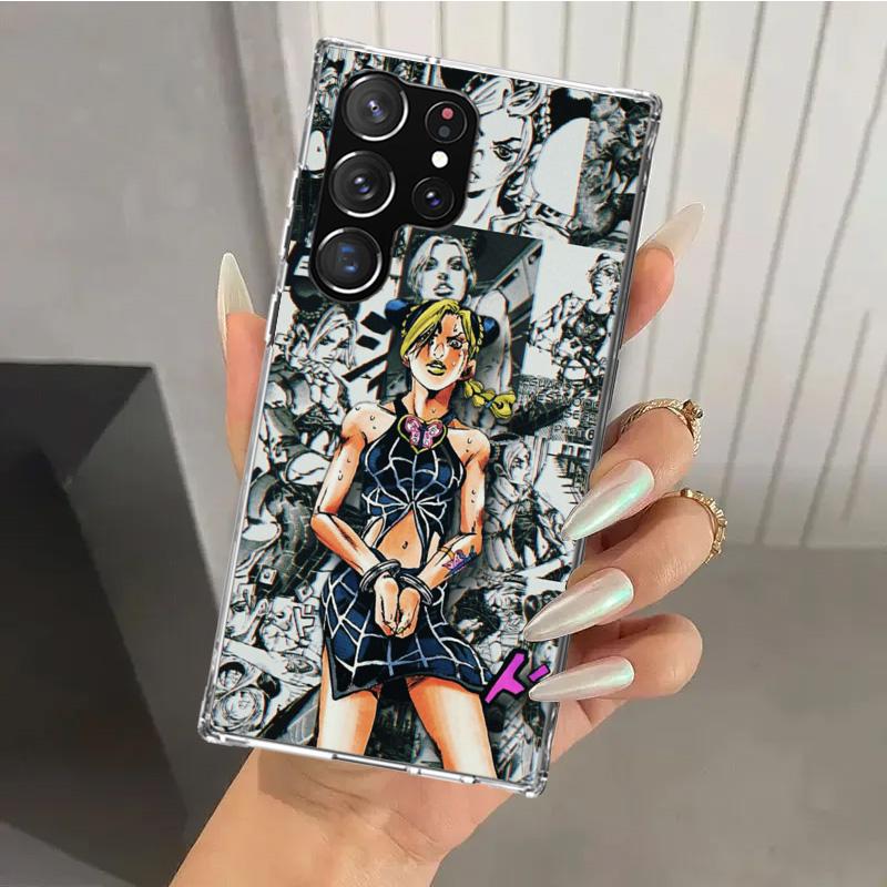 

JoJo Bizarre Adventur Anime Phone Case for Samsung Galaxy S26 S24 S23 Ultra S25 Edge S22 S21 Plus S20 FE + Soft Print Shell Fund Samsung S23 Ultra