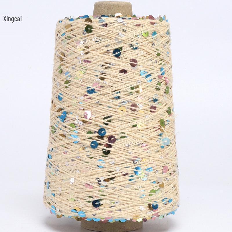 Siyue Ukraine Hand-Woven Cotton Sequin Yarn Fantasy Bead Wool Ball